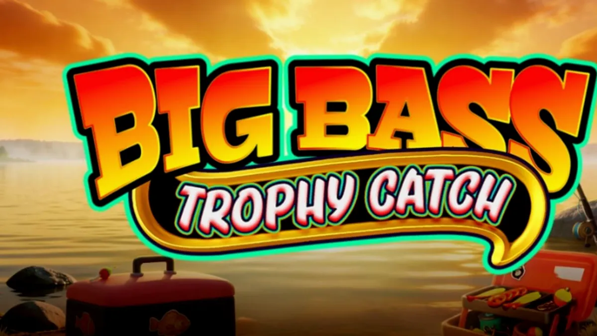 Tampilan layar permainan slot Big Bass Trophy Catch dengan tema memancing